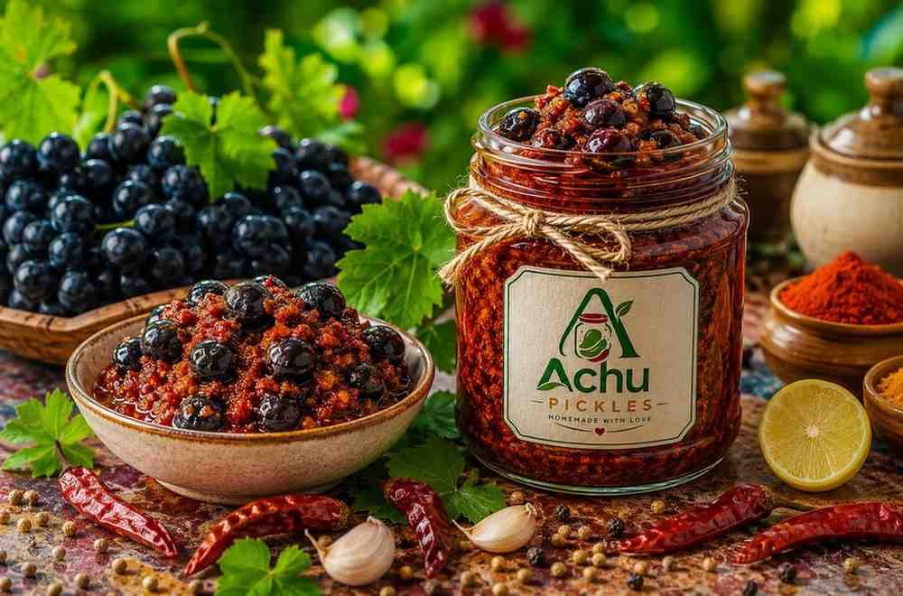 Fresh ingredients carefully selected for traditional Kerala pickles